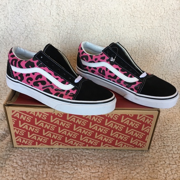 NWT Vans Old Skool Leopard Print Shoe W 7, M 5.5 - Picture 2 of 7